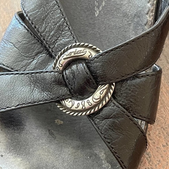 Ariat Women's Wedge Leather Slip On Sandals Sz 8 - Picture 4 of 9